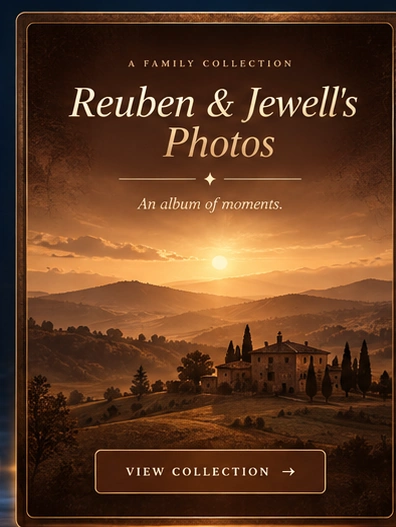 Reuben and Jewell's Photos: amber countryside, rolling hills, and an old homestead. View Collection.